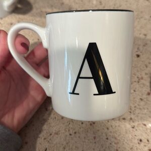 Letter “A” coffee cup